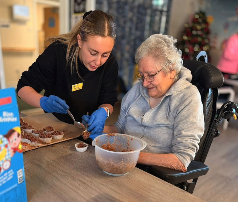 festive baking with residents